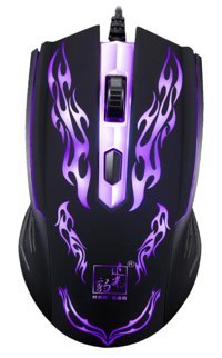 Partykindom RGB Makrolu Kablolu - Kablosuz Siyah Optik Mouse