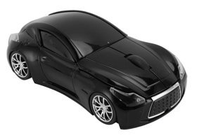 Ccylez Q13 Spor Araba Görünümlü Ergonomik Kablosuz Siyah Optik Mouse