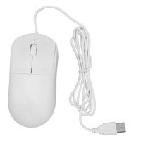 Elprico Sessiz Ergonomik Kablolu Beyaz Optik Mouse