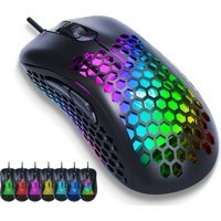 Huahai T-Wolf G540 RGB Makrolu Kablolu Siyah Optik Gaming Mouse