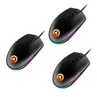 Bestonzon RGB Sessiz Ergonomik Kablolu Siyah Optik 3 Adet Gaming Mouse