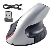 Generic Ergonomik Dikey Makrolu Kablosuz Gümüş Optik Mouse