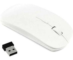 Sanlindou Tablet Uyumlu Kablosuz Beyaz Optik Mouse