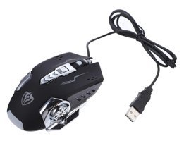 Osaladı Programlanabilir RGB Ergonomik Makrolu Kablolu Siyah Optik Gaming Mouse