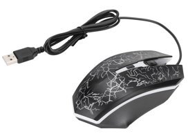 Sxhlseller RGB Makrolu Kablolu Desenli Siyah Optik Gaming Mouse