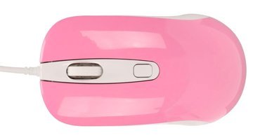 Elprico Ergonomik Kablolu Pembe Optik Mouse