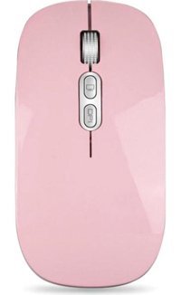 Sanlindou Tablet Uyumlu Ergonomik Makrolu Kablosuz Pembe Optik Mouse