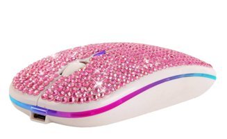 Gadpiparty RGB Kablosuz Pembe Optik Mouse