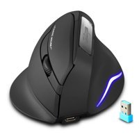 Mistaha F-26 RGB Ergonomik Dikey Makrolu Kablosuz Siyah Optik Gaming Mouse