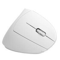 Goshyda Flama Ergonomik Dikey Makrolu Kablosuz Beyaz Optik Mouse