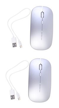 Osaladı Sessiz Kablosuz Gri Optik 2 Adet Mouse
