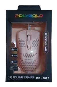 Polygold PG-885 RGB Makrolu Kablolu Pembe Optik Gaming Mouse