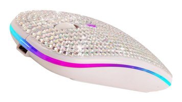 Partykindom RGB Kablosuz Beyaz Optik Mouse