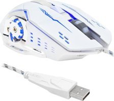 Powermaster Hl-4725 RGB Makrolu Kablolu Beyaz Optik Gaming Mouse