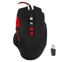 Goshyda RGB Ergonomik Makrolu Kablolu Siyah-Kırmızı Optik Gaming Mouse