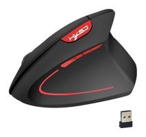 Hallow C7015B Ergonomik Dikey Makrolu Kablosuz Siyah Optik Mouse