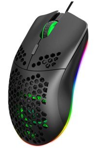 Jojofuny Programlanabilir RGB Makrolu Kablolu Siyah Optik Gaming Mouse