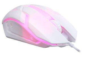 Hemobllo RGB Kablolu Beyaz Optik Gaming Mouse