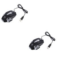 Hemobllo Programlanabilir RGB Ergonomik Kablolu Siyah Optik Gaming 2 Adet Mouse