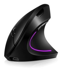 Generic RGB Ergonomik Dikey Makrolu Kablosuz Siyah Optik Gaming Mouse