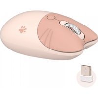 Jingyi Ferris Sessiz Kablosuz Krem Optik Mouse