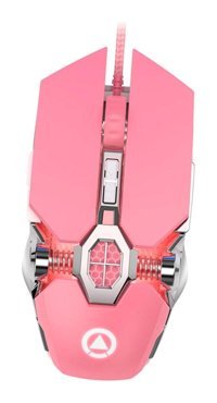 Gadpiparty RGB Sessiz Ergonomik Kablolu Pembe Optik Gaming Mouse