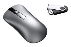 Fiauli XM10 Sessiz Makrolu Kablosuz Gri Optik Gaming Mouse