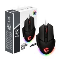 Msı Clutch GM20 RGB Makrolu Kablolu Siyah Optik Mouse
