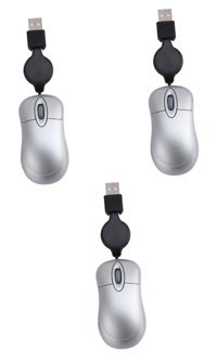 Gatuida Kablosuz Gümüş Optik 3 Adet Mouse