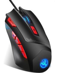 Hxsj S800 RGB Makrolu Kablolu Siyah Optik Gaming Mouse