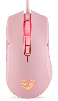 Generic V70 RGB Ergonomik Makrolu Kablolu Pembe Optik Gaming Mouse