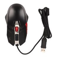 Elprico M8S 8 RGB Makrolu Kablolu Siyah-Kırmızı Optik Gaming Mouse