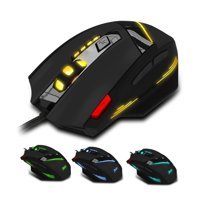 Bestonzon RGB Makrolu Kablolu Siyah-Sarı Optik Gaming Mouse