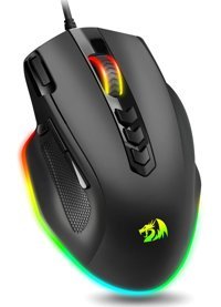 Redragon Programlanabilir RGB Ergonomik Makrolu Kablolu Siyah Optik Gaming Mouse