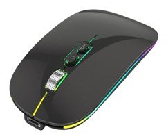 Generic Bt5 RGB Ergonomik Kablosuz Siyah Optik Mouse