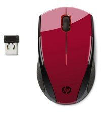 Hp X3000 Kablosuz Kırmızı Optik Mouse