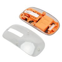 Lazmin112 Sessiz Ergonomik Makrolu Kablosuz Turuncu Optik Mouse