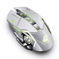 Fiauli WS214 RGB Sessiz Ergonomik Makrolu Kablosuz Gri Optik Gaming Mouse