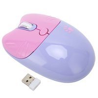 Bewinner Ergonomik Kablosuz Mor Optik Mouse