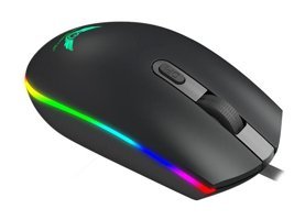 Generic M8S 8 RGB Ergonomik Makrolu Kablolu Siyah Optik Gaming Mouse