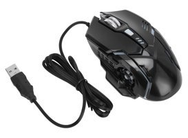 Shanrya F7 RGB Makrolu Kablolu Siyah Optik Gaming Mouse