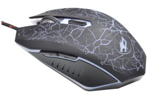 Gatuida RGB Ergonomik Makrolu Kablolu Desenli Siyah Optik Gaming Mouse