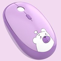 Coverzone Geezer Sessiz Kablosuz Mor Optik Mouse