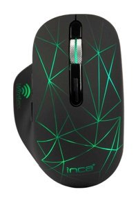 Inca IWM-051t RGB Makrolu Kablosuz Siyah Optik Mouse