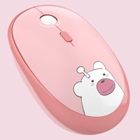 Coverzone Geezer Sessiz Kablosuz Pembe Optik Mouse