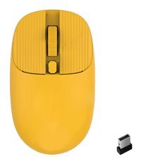 Fiauli JW-219 Sessiz Ergonomik Kablosuz Sarı Optik Mouse