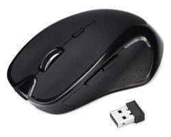 Generic Makrolu Kablosuz Siyah Optik Mouse