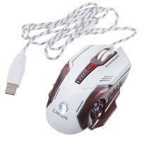 Gatuida RGB Makrolu Kablolu Beyaz Optik Gaming Mouse