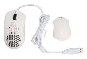 Lazmin112 GM30 RGB Makrolu Kablolu Beyaz Optik Gaming Mouse