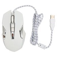 Elprico M8S 8 RGB Ergonomik Makrolu Kablolu Beyaz Optik Gaming Mouse